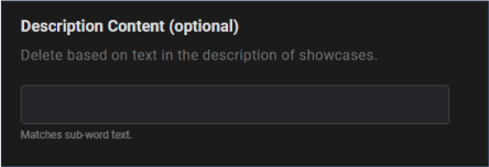 Delete according to post body or comment on Vimeo